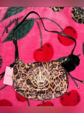 NWT Juicy Couture Magnifique Leopard Crossbody Bag